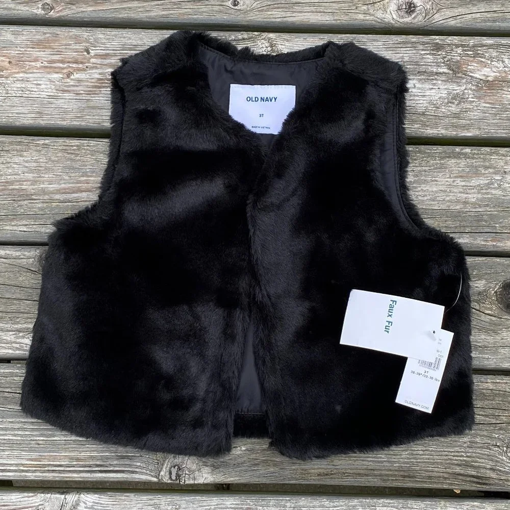 Old Navy Faux-Fur Vest for Toddler Girls